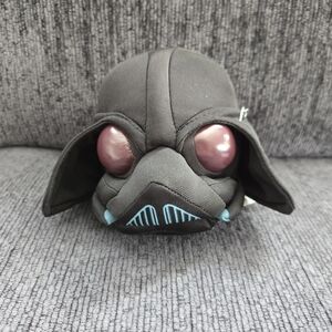 Angry Birds Star Wars Darth Vader Head Plush Toy 5" Black 2012